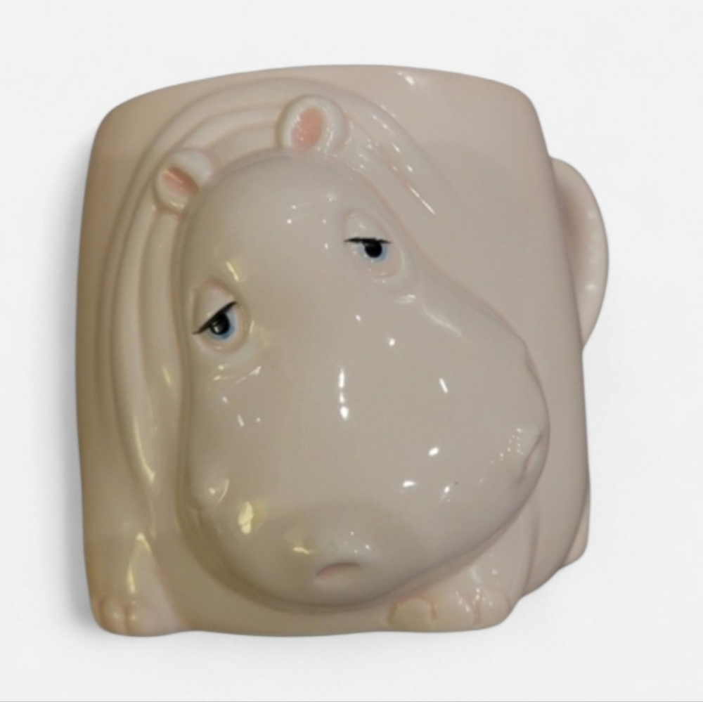 Fitz & Floyd - Pink Hippo Ceramic Mug